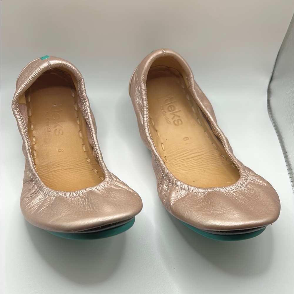 Tieks Rosé Rose Metallic Pink Ballet Flats